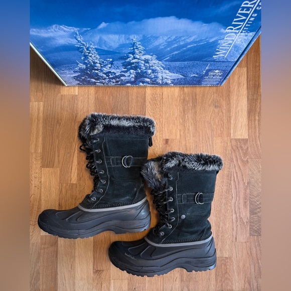 Sz 10 | Windriver: Snowdrift Women’s Winter Boots | Black - Picture 1 of 6